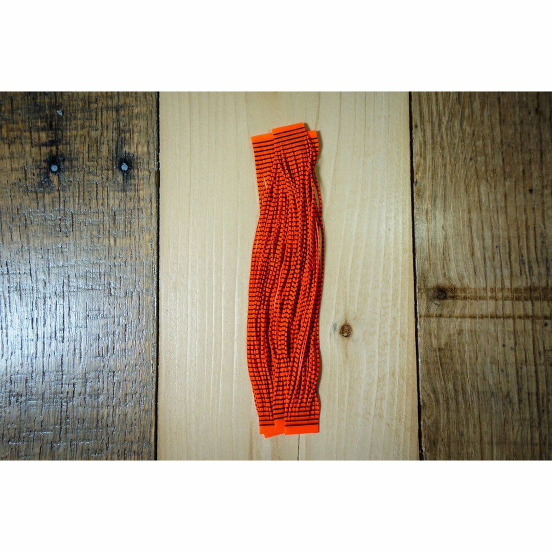 Grizzly Flutter Legs - Black Barred Fl. Fire Orange