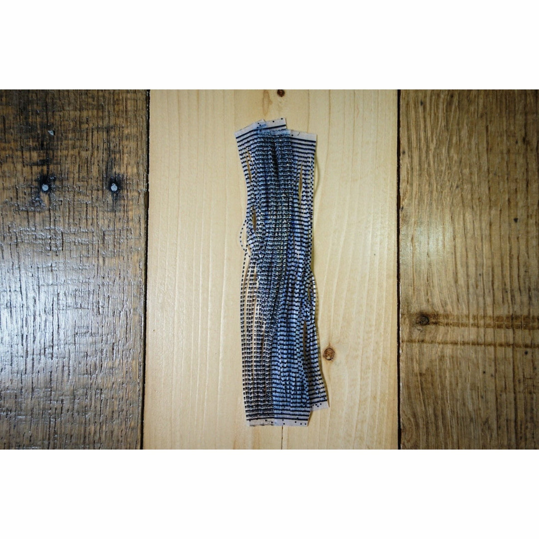 Grizzly Flutter Legs - Black Barred Clear UV