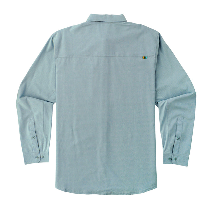 Marsh Wear Lenwood Tech Longsleeve Shirt - Tourmaline w/239Flies Logo