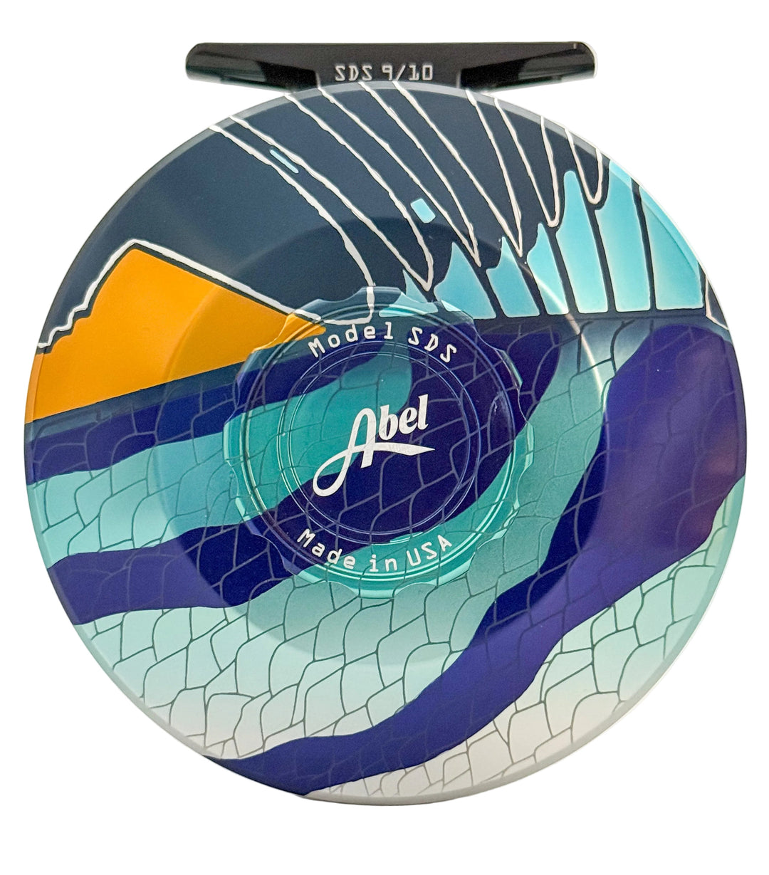 Abel SDS 9/10 - Solid Roosterfish w/ Roosterfish Drag Knob w/ Black Handle (IN STOCK)