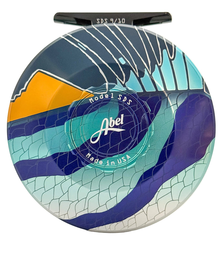 Abel SDS 9/10 - Solid Roosterfish w/ Roosterfish Drag Knob w/ Black Handle (IN STOCK)