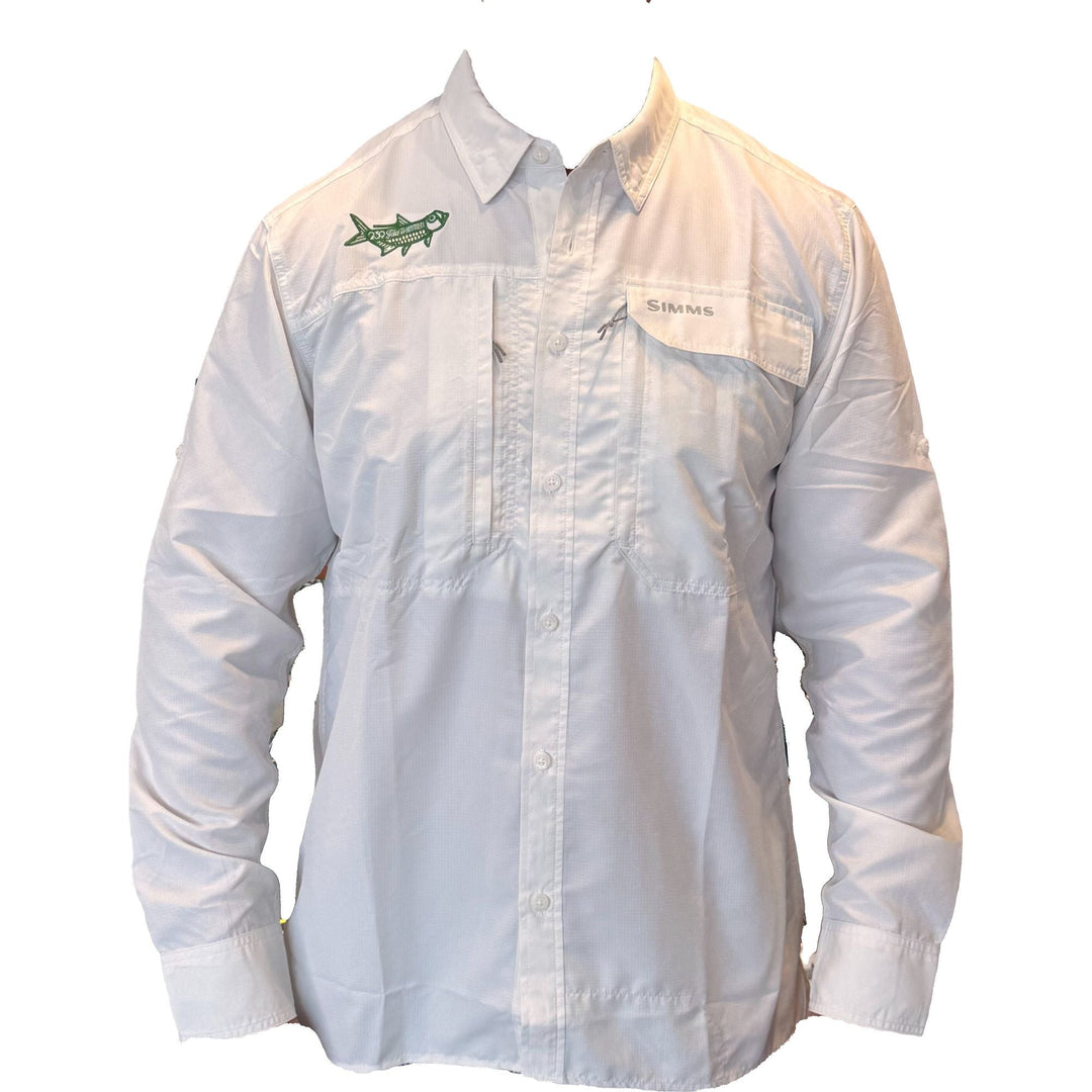 Simms Guide Shirt - White 239Flies Tarpon
