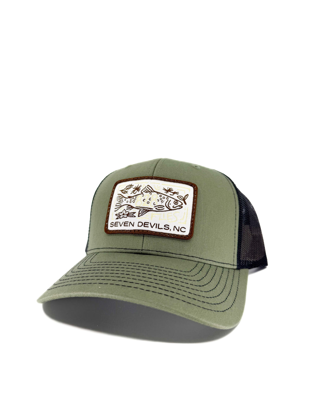 828 Trucker Hat - Loden/Black - Big Eye'd Brown (NEW)