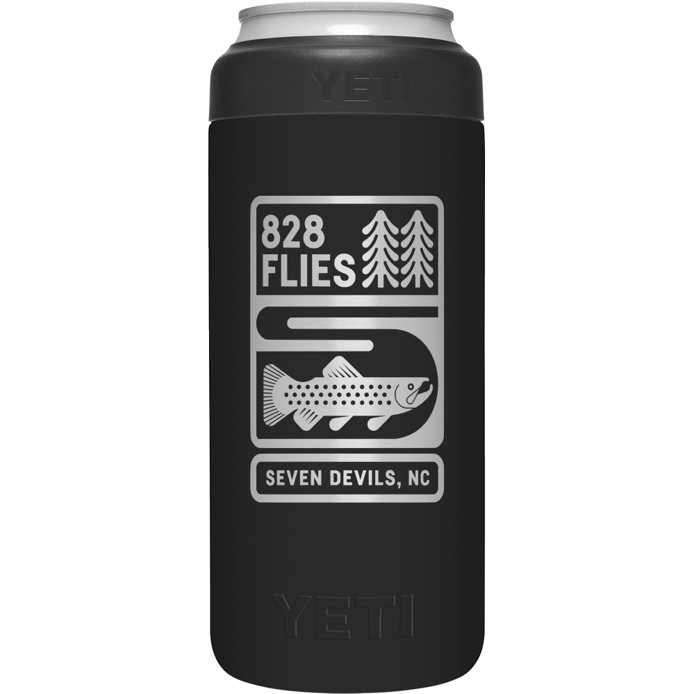 Yeti X 828 Flies 12oz Colster SLIM CAN INSULATOR