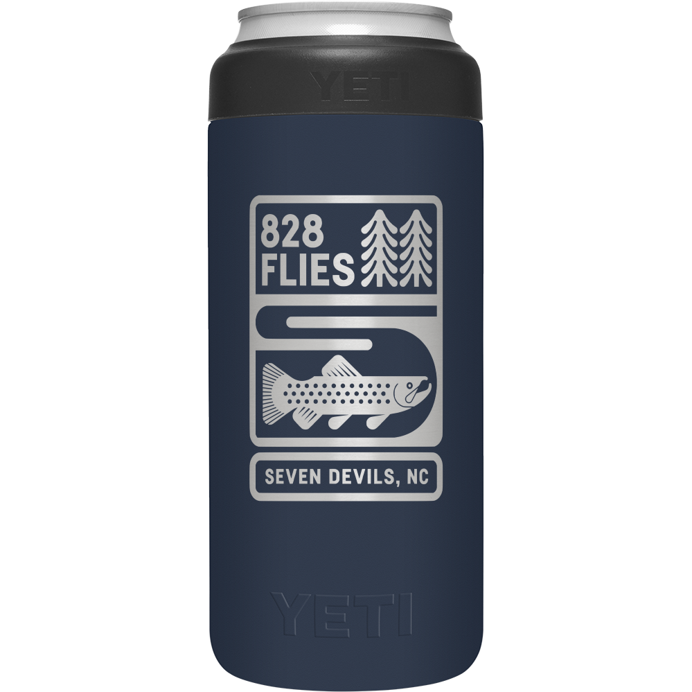 Yeti X 828 Flies 12oz Colster SLIM CAN INSULATOR