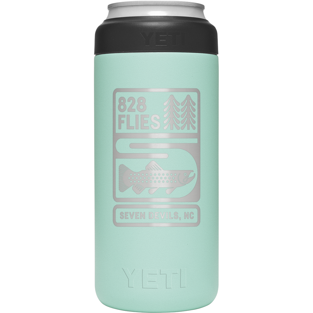 Yeti X 828 Flies 12oz Colster SLIM CAN INSULATOR