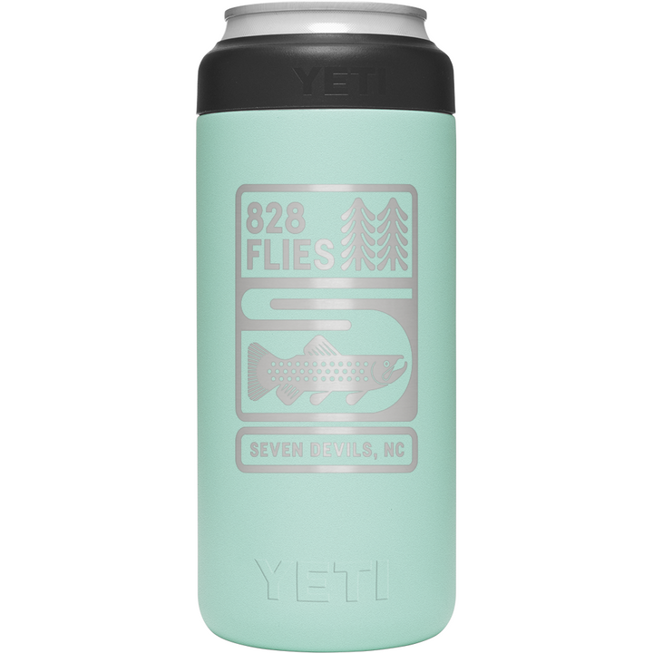 Yeti X 828 Flies 12oz Colster SLIM CAN INSULATOR