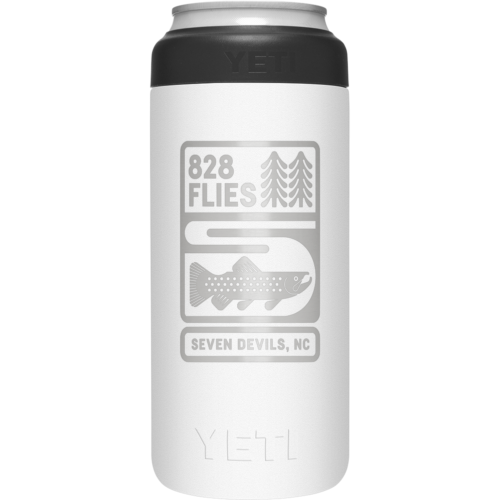 Yeti X 828 Flies 12oz Colster SLIM CAN INSULATOR