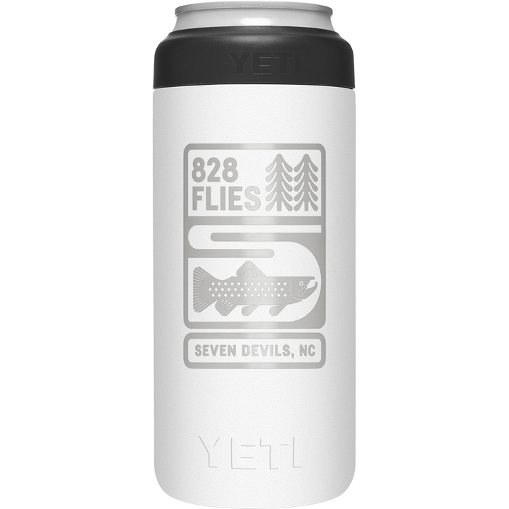 Yeti X 828 Flies 12oz Colster SLIM CAN INSULATOR
