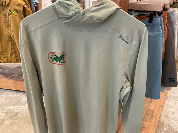 Simms Solarflex Hoody - Pale Pine - w/239Flies Morning Dew Tarpon