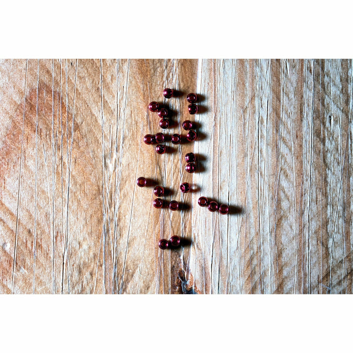 Dazzle Brass Beads (3/32") - Blood Red