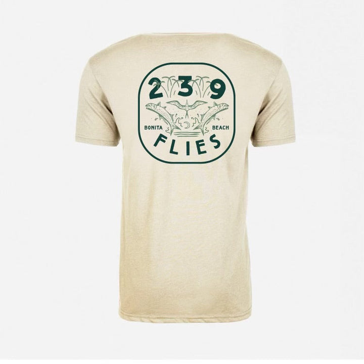 239 Flies X Bre Drake Tee Shirt - Tan Tarpon