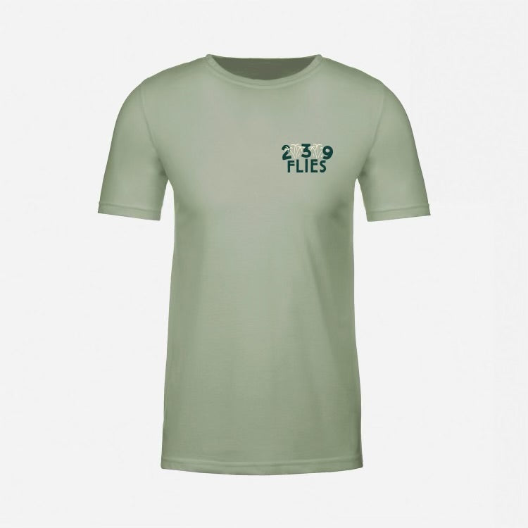 239 Flies X Bre Drake Tee Shirt  Green Tarpon