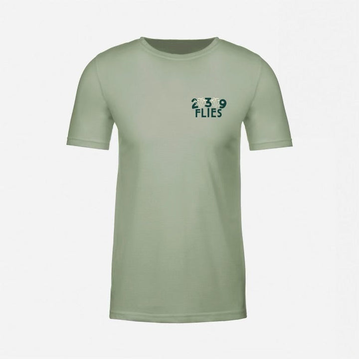 239 Flies X Bre Drake Tee Shirt  Green Tarpon