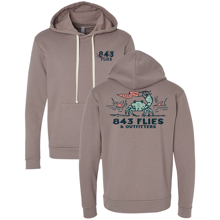 843Flies Sweatshirt Hoodie - King Fiddler - Shiitake