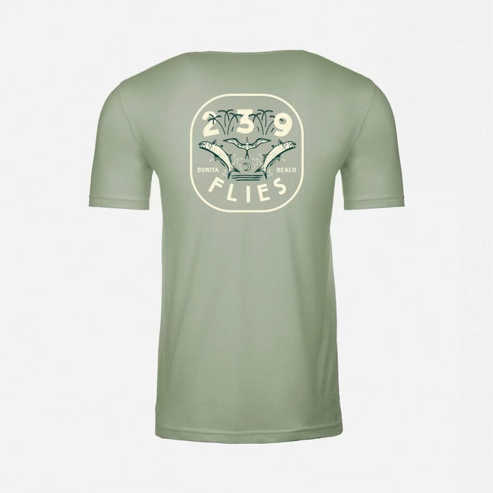 239 Flies X Bre Drake Tee Shirt  Green Tarpon