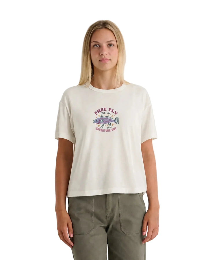 Free Fly Women's Fish Camp Tee - Bone