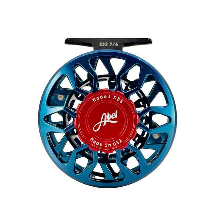 Abel SDS 7/8 Ported - Deep Blue wRed Drag Knob & Handle (IN STOCK)(CUTSOM)