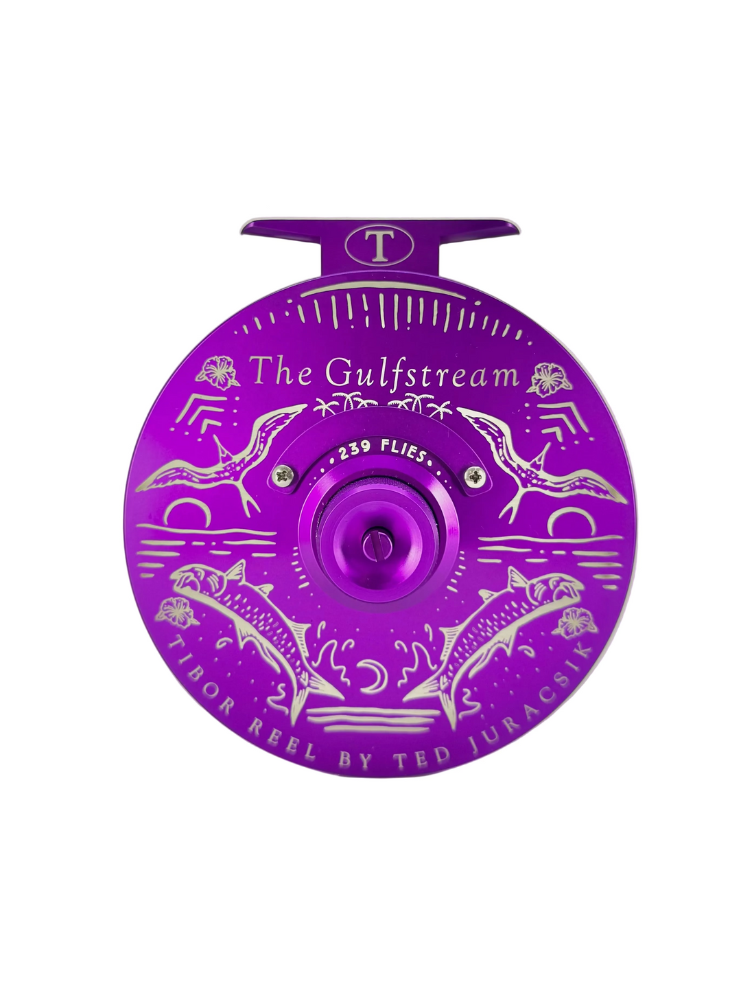 Tibor Gulfstream - Frost Violet w/ 239 Bre Drake Tarpon Art (CUSTOM) (IN STOCK)