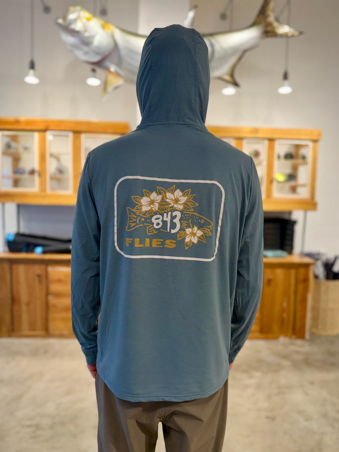 Free Fly Elevate Hoodie X 843 Flies - Stormy Sea/ Sweet Magnolia