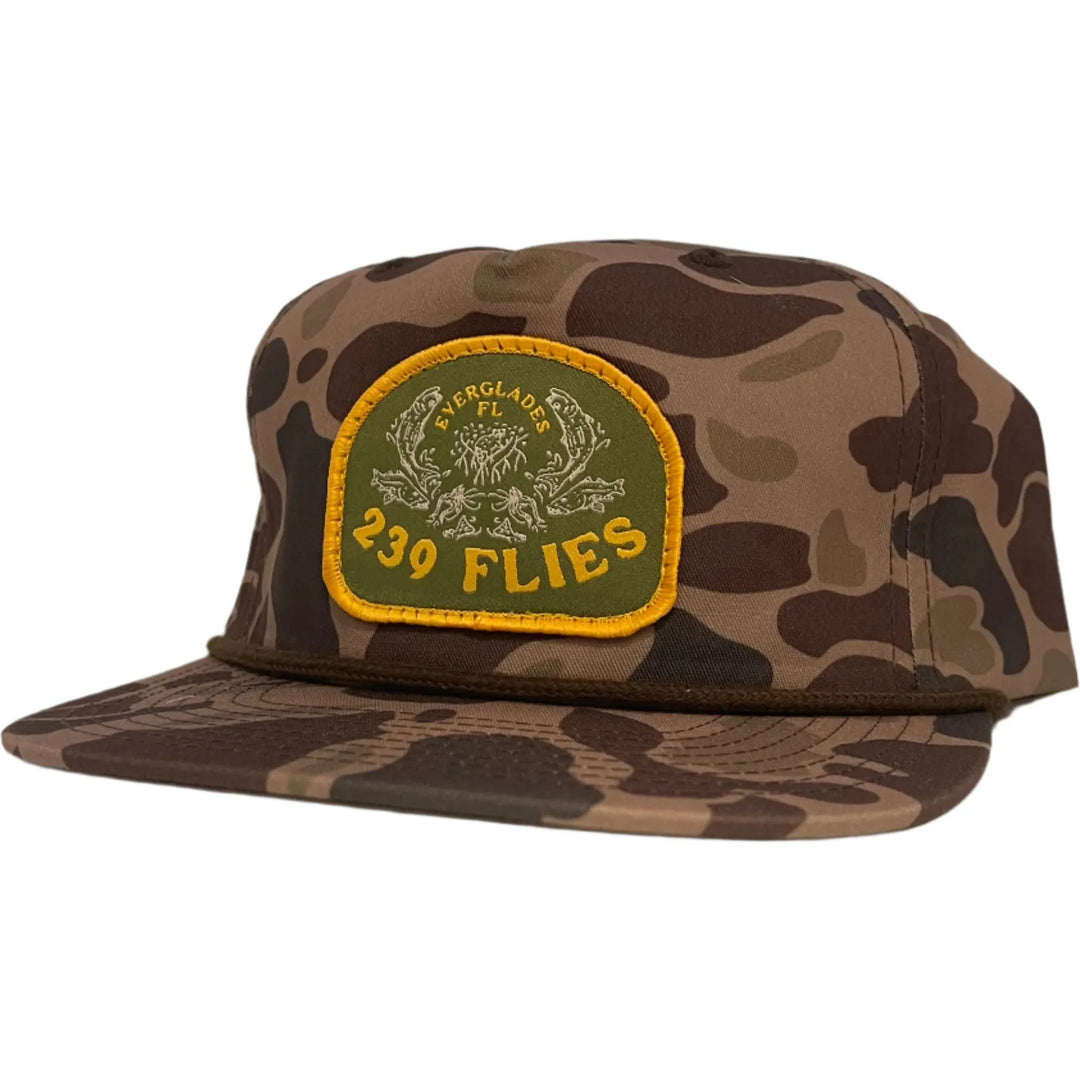 239 Pablo Escobarred Hat- Backcountry Brown Camo Everglades Slam