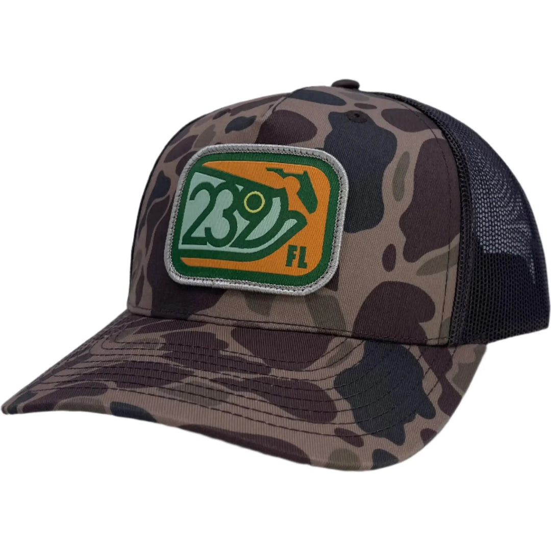 239Flies Trucker Chocolate Duck Camo