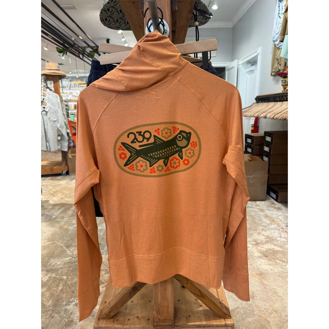 Simms Women's SolarFlex® Hoody Full-Zip - Orange Maple Heather