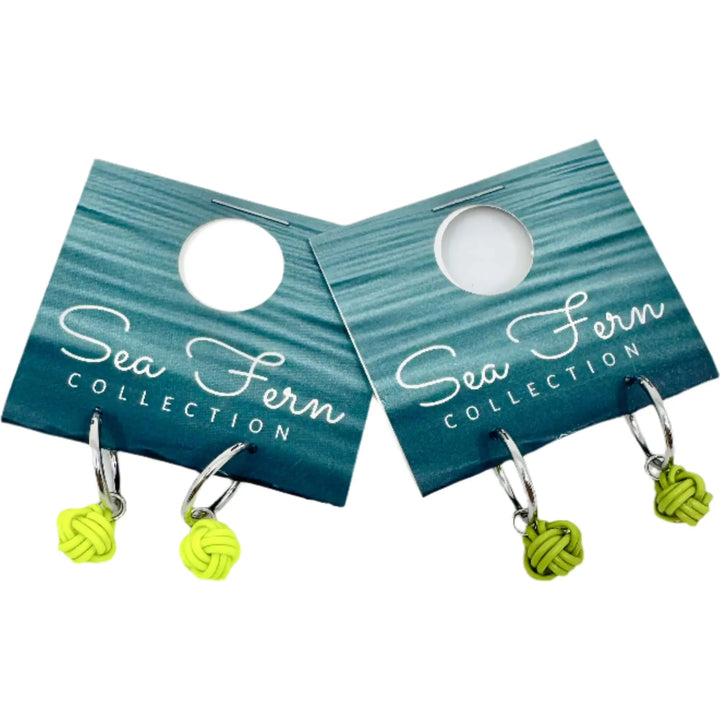 Sea Fern Silver - Fly Line Earrings