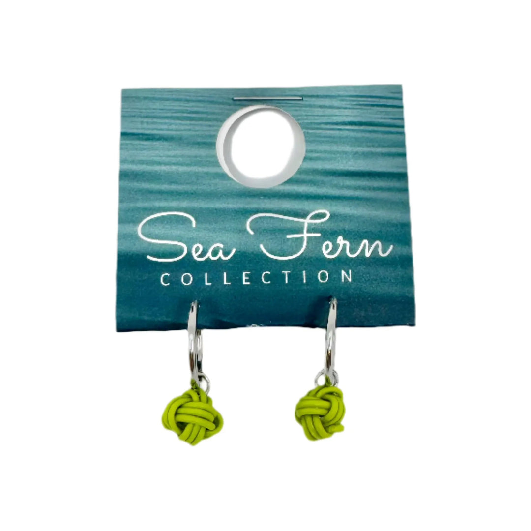 Sea Fern Silver - Fly Line Earrings