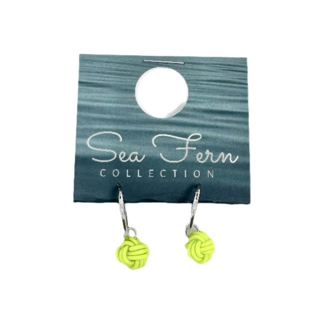 Sea Fern Silver - Fly Line Earrings