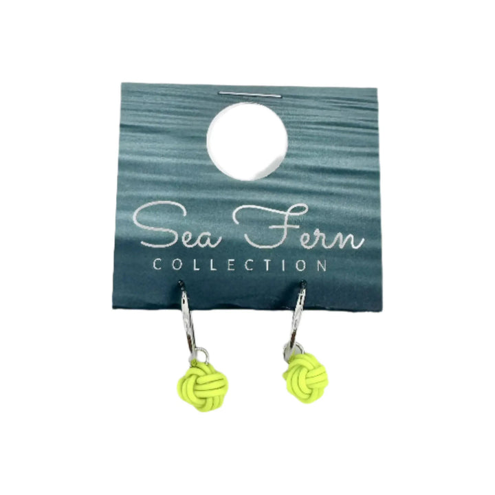 Sea Fern Silver - Fly Line Earrings