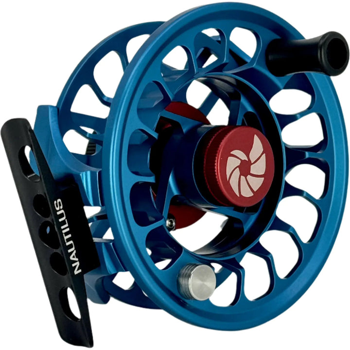 Nautilus XM 5/6, Fathom Blue w/Red Small Parts and Black Drag Knob (CUSTOM) (IN STOCK)