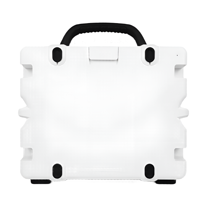 Turtle Box Grande - White - Black Handle (IN STOCK) (SHIPPING COST UPWARDS OF $50)