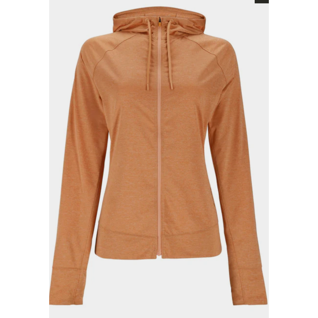 Simms Women's SolarFlex® Hoody Full-Zip - Orange Maple Heather