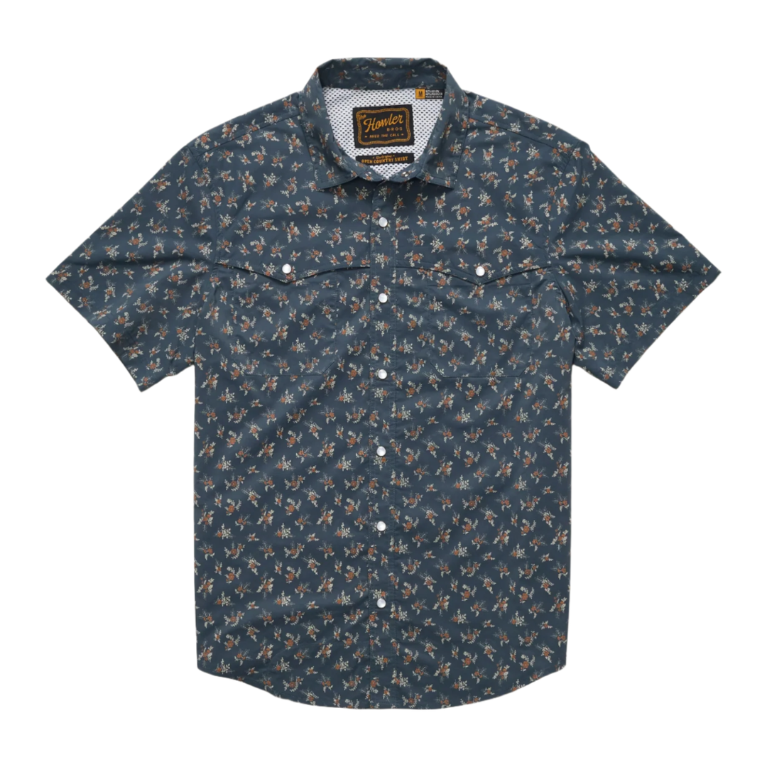 Howler Bros - Open Country Tech Shirt - Rancher Floral: Dark Slate