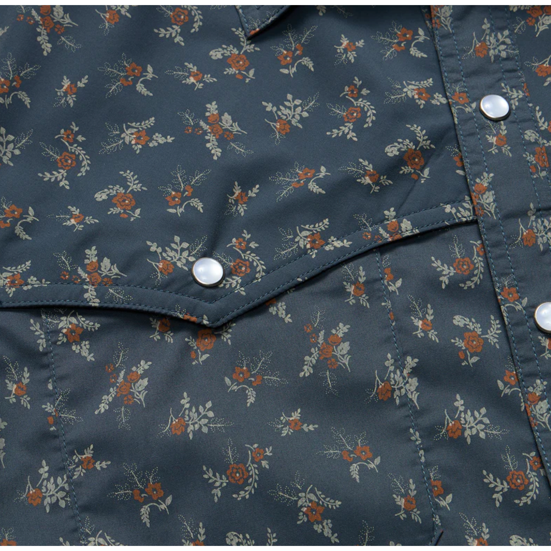 Howler Bros - Open Country Tech Shirt - Rancher Floral: Dark Slate