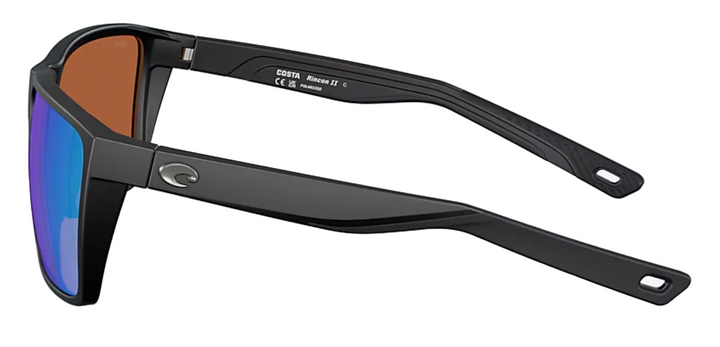 Costa - RINCON ll , Matte Black, Green Mirror Polarized Plastic (NEW IN STOCK)