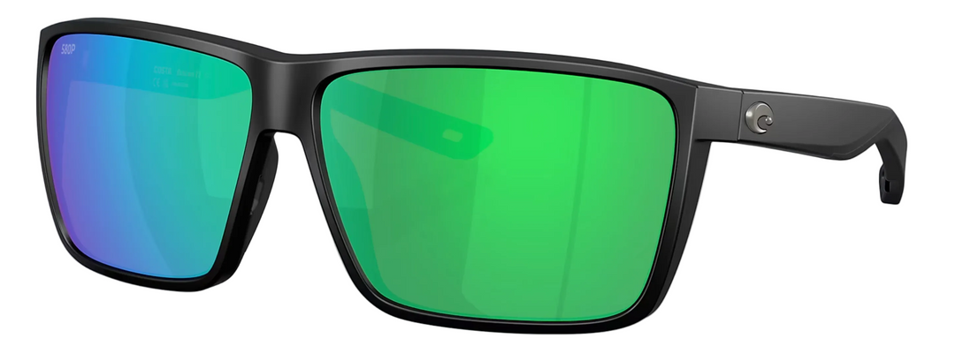 Costa - RINCON ll , Matte Black, Green Mirror Polarized Plastic (NEW IN STOCK)