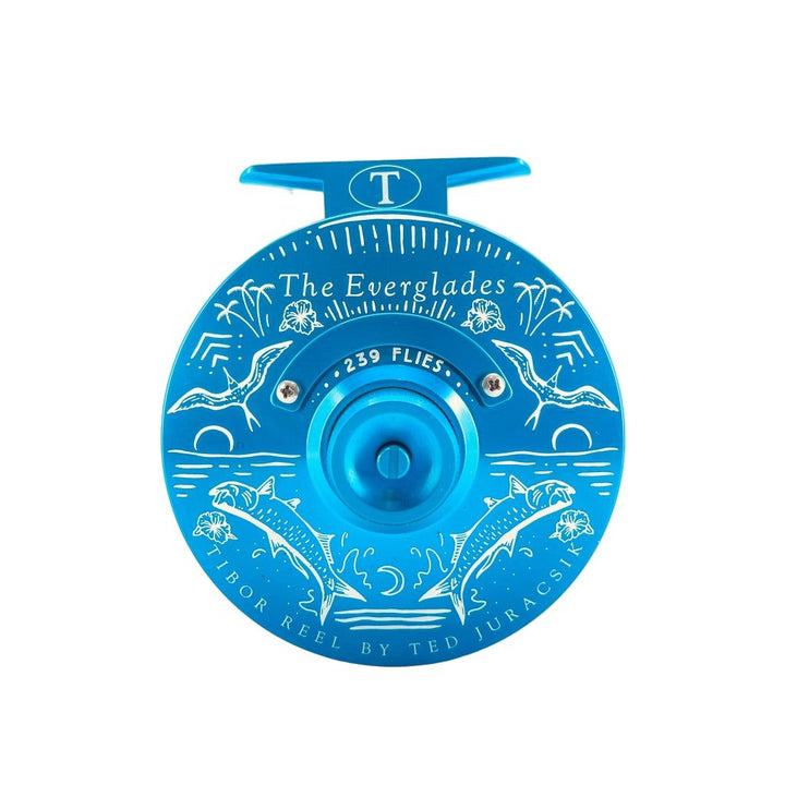 Tibor Everglades - Aqua w/Aqua Small Parts & 239 Bre Drake Tarpon Art (CUSTOM)(IN STOCK)