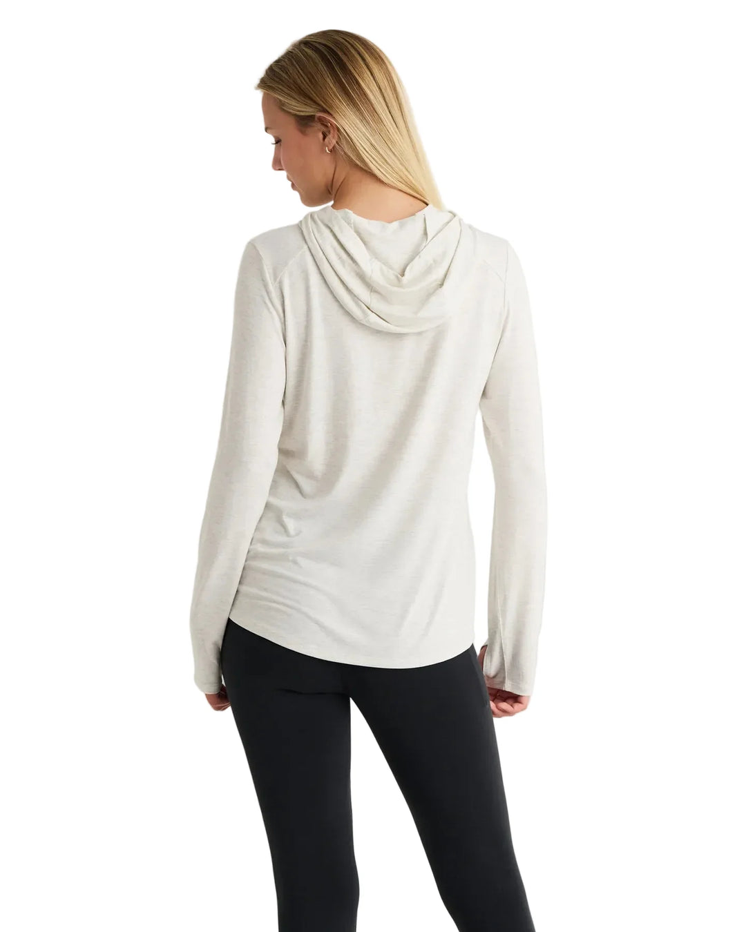Free Fly Women's Bamboo Shade Hoodie ll - Off White Heather