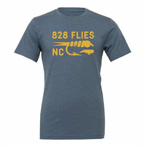 828 Big Nymph Energy Tee - Heather Blue