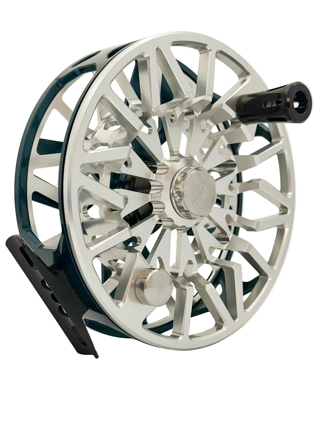 Abel SDX 12/14 - Ported Deep Blue/ Platinum w/ Classic Tarpon Drag Knob w/ Black Handle (NEW IN STOCK)