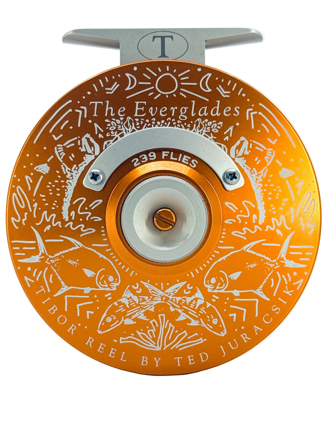 Tibor Everglades - Sunset Orange w/ Frost Silver Small Parts & 239 Bre Drake Grand Slam Art (IN STOCK)