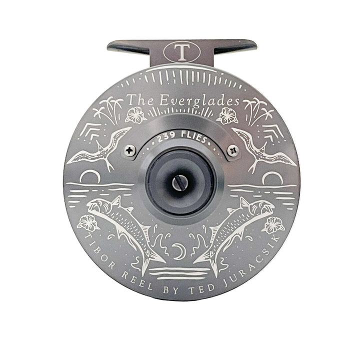 Tibor Everglades - Graphite Grey w/ 239 Bre Drake Tarpon Art